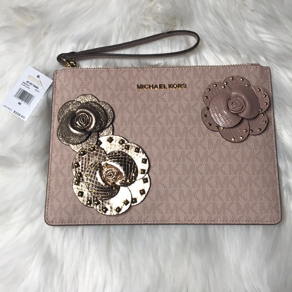 michael kors xl zip clutch